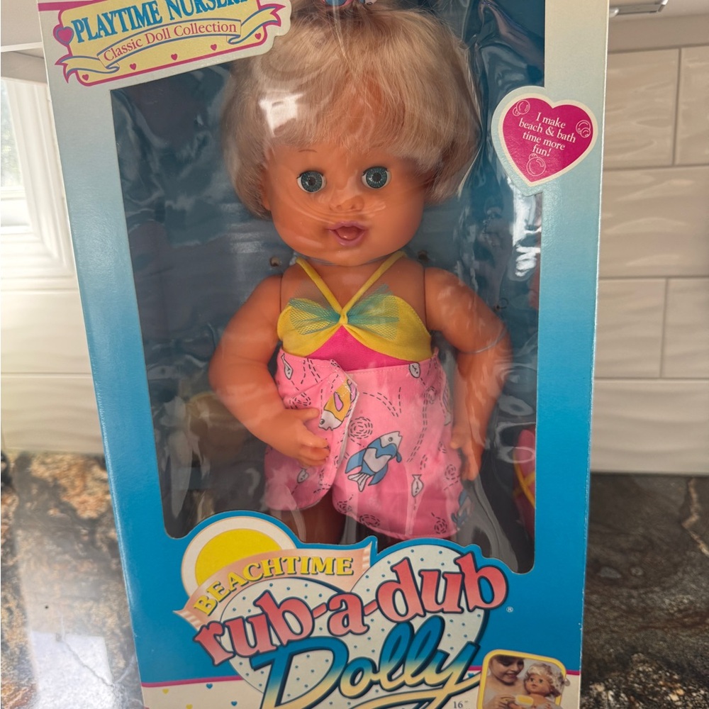 Beachtime Rub-a-Dub Dolly 16" Doll vintage Tyco‎ Unopened